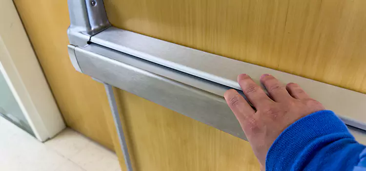 Installing a Push Bar on a Door Marshalltown